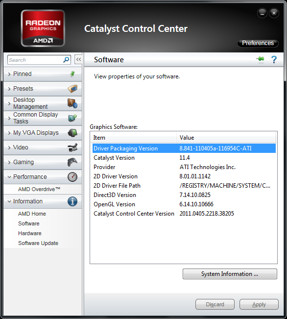AMD Catalyst 11.4 WHQL Version Numbering