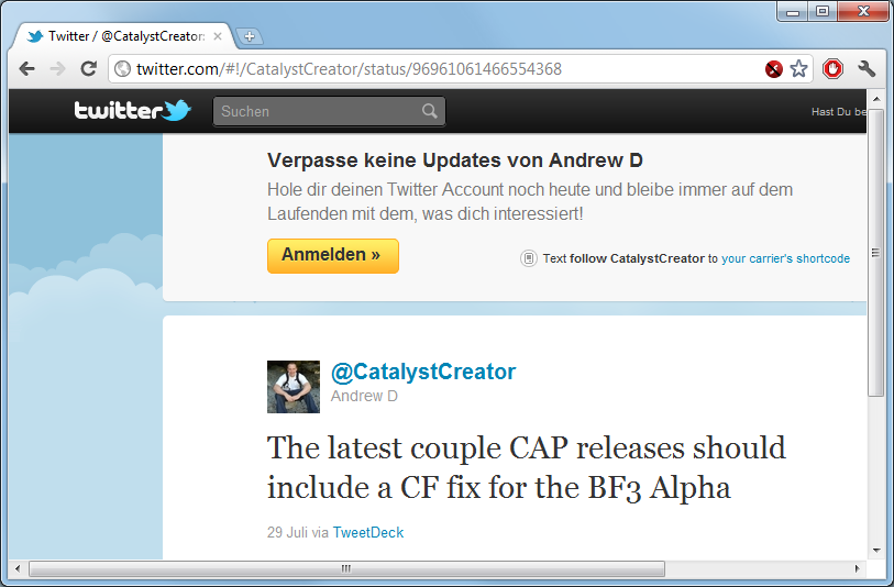 CatalystCreator on Twitter: BF3 Alpha already optimized for in 11.7 CAP1